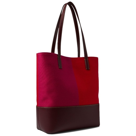 NWT Kate Spade New York Waverly Racing Stripe Jacquard Large Tote - Picture 3 of 5